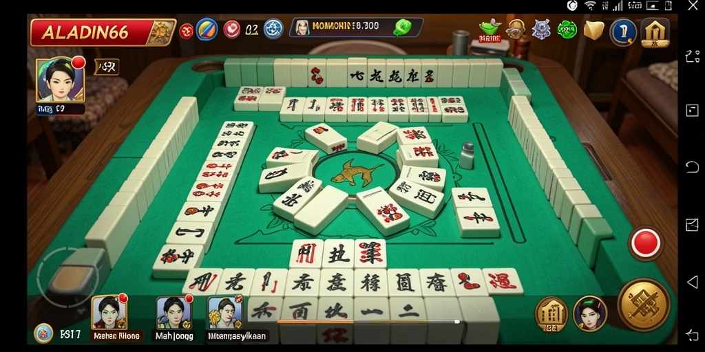 Tampilan screenshot <strong>ALADIN66</strong> menunjukkan gameplay Mahjong yang menantang dan menarik.