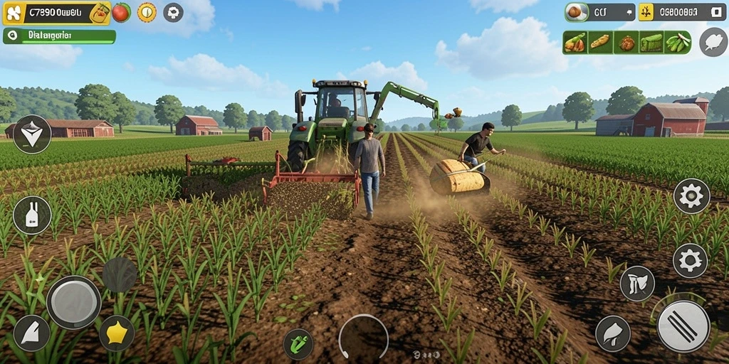 Gameplay Farming seru di C7890 dengan grafis menawan.