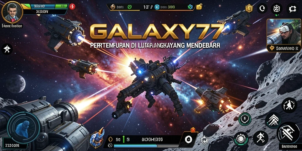Gameplay seru di luar angkasa di GALAXY77.