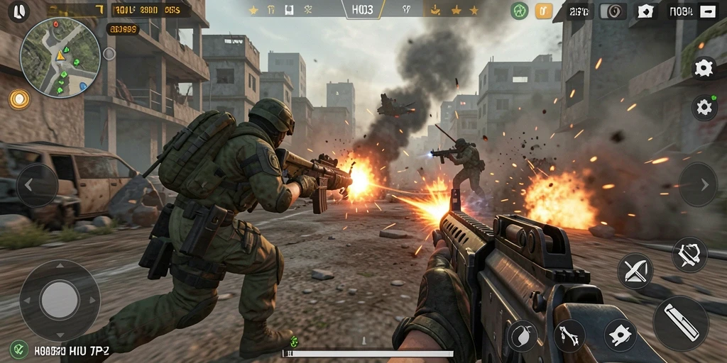 Gameplay mendebarkan H03 yang menunjukkan aksi TPS intens.