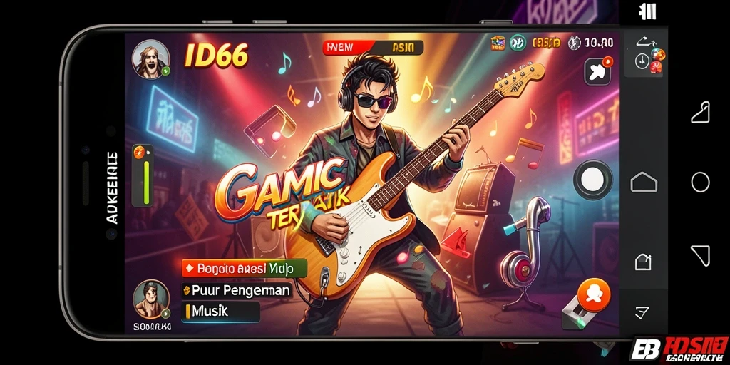 Tampilkan gameplay ID66 yang menyenangkan dengan musik interaktif.