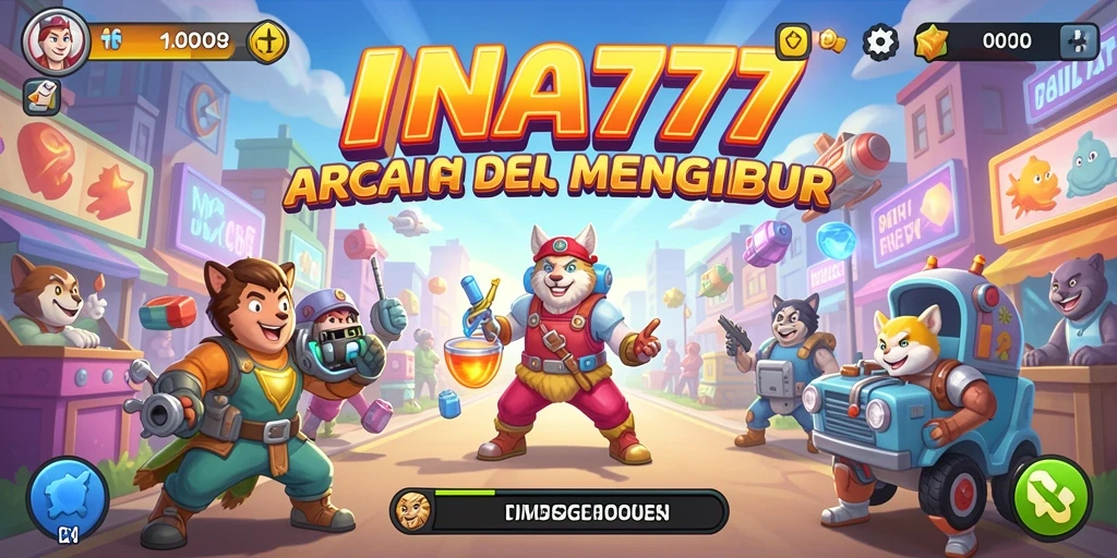 Tampilan layar permainan INA777 yang penuh aksi dan seru.