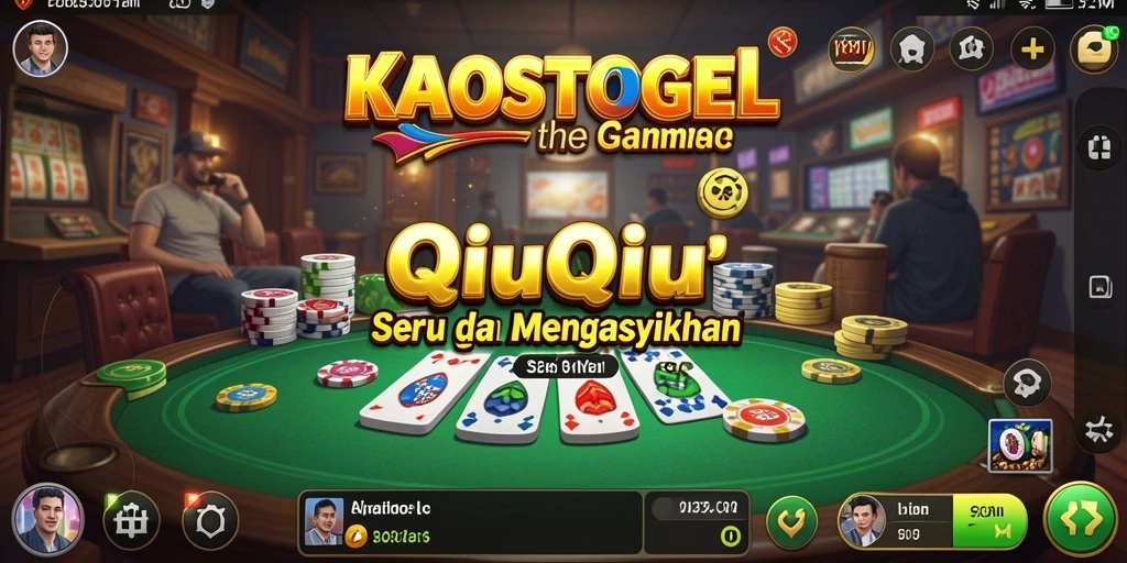 Tampilan gameplay QiuQiu yang menyenangkan dan menarik.