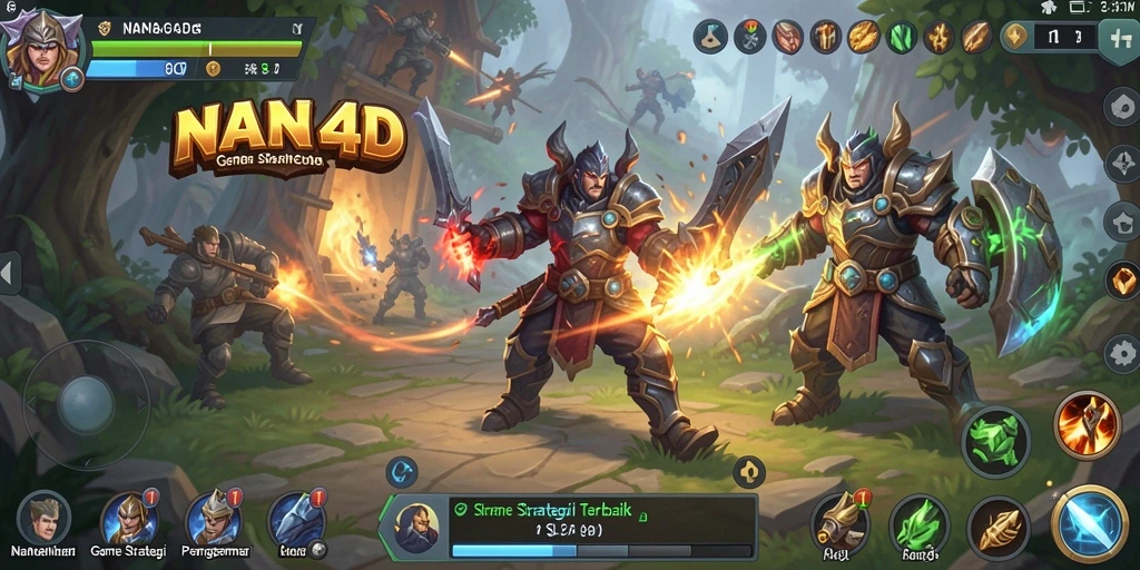 Screenshot gameplay NANA4D yang menunjukkan strategi bermain yang dinamis.