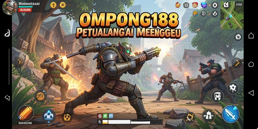 Tangkapan layar menampilkan aksi seru dalam OMPONG188.