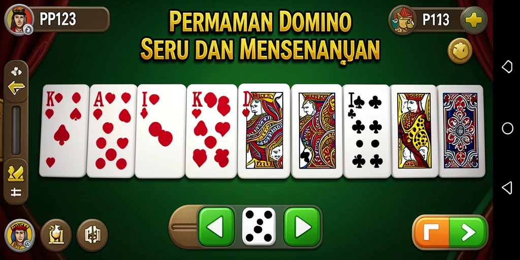 Screenshot gameplay seru dari PP123 yang menunjukkan aksi Domino.
