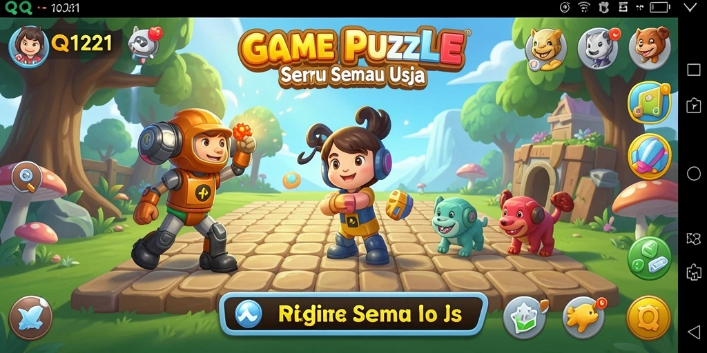 Tampilan gameplay seru dan menantang dari QQ1221.