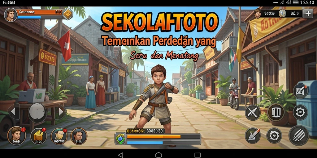 Tampilan screenshot <strong>SEKOLAHTOTO</strong> menampilkan gameplay yang menarik dalam menemukan perbedaan.