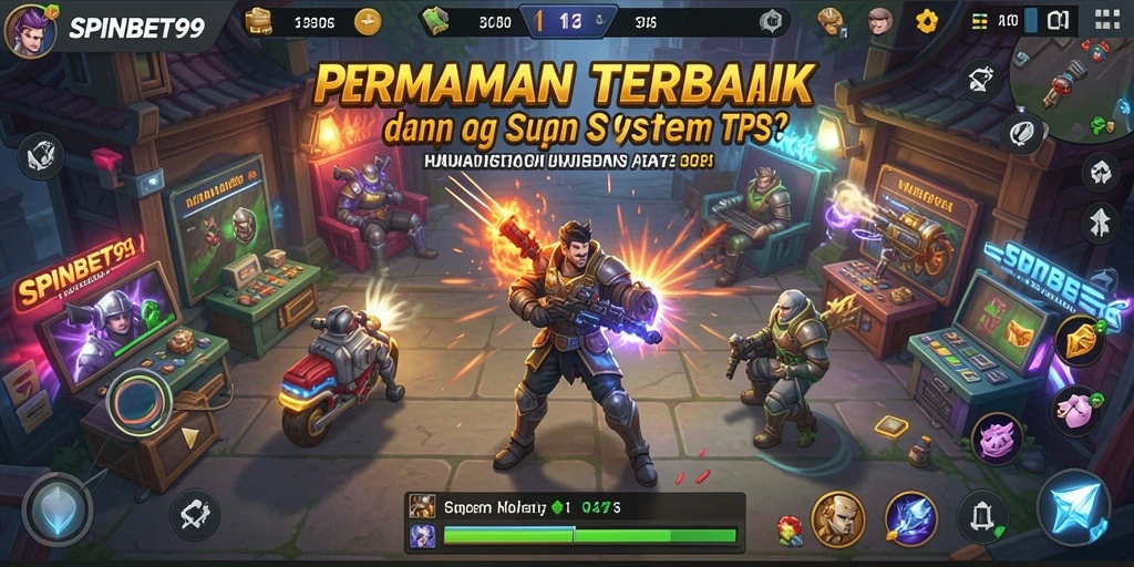 Screenshot menunjukkan aksi seru dalam gameplay TPS SPINBET99.