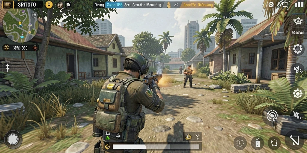 Tampilan gameplay seru dalam SRITOTO yang menampilkan serangan strategis.
