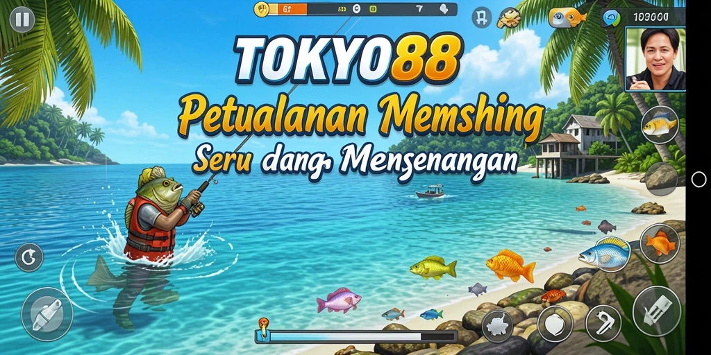 Screenshot gameplay menunjukkan pengalaman memancing yang menegangkan dan seru.