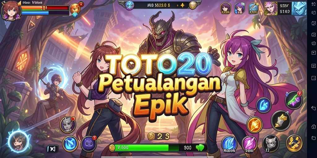 Tampilan gameplay seru dalam dunia Anime TOTO20.
