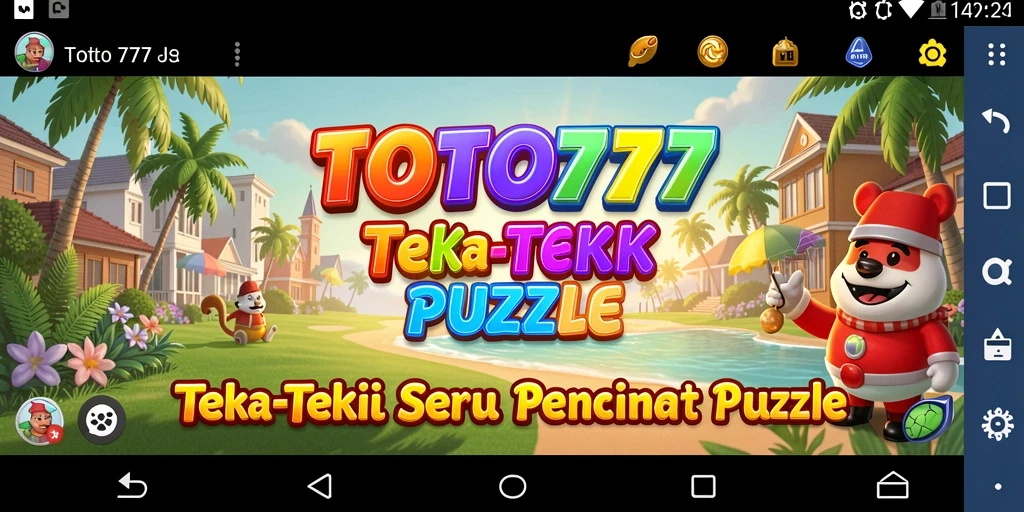 Tampilan gameplay TOTO777 yang penuh warna dan menantang.