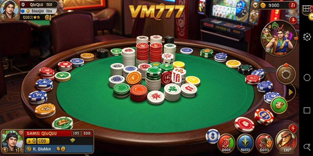 Tampilan gameplay VM777 yang menarik dan penuh warna.