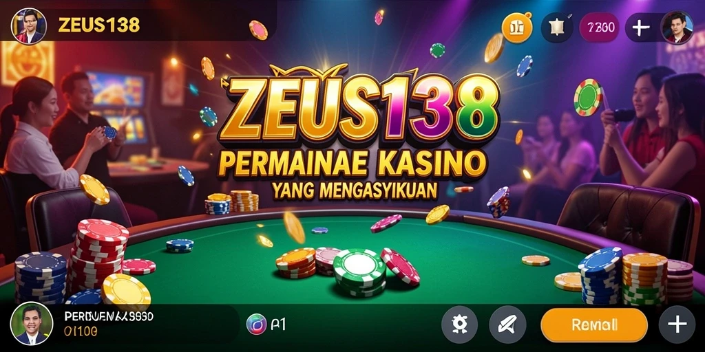 Tampilan menarik dari gameplay Kasino ZEUS138 yang seru.